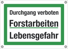 PVC Banner Plane Baumfällung Forstarbeiten...