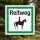Schild Reitweg Motiv Reiter Hinweisschild 3 mm Alu-Verbund
