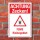 Schild Achtung Zecken FSME Risikogebiet Regeln Hinweisschild Gefahr 3 mm Alu-Verbund