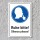 Schild Ruhe bitte silence please Hinweis englisch 3 mm Alu-Verbund 300 x 200 mm