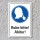 Schild Ruhe bitte Abitur Prüfung Schule Hinweis 3 mm Alu-Verbund 450 x 300 mm