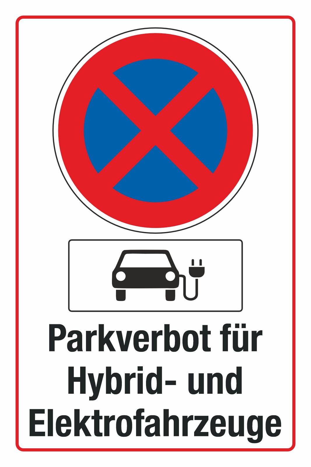 20x30 Cm Schild Parkverbot, Halteverbot, Lustig Marken, 3 Mm
