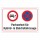 Schild Parkverbot Hybrid Elektro Elektrofahrzeuge verboten 3 mm Alu-Verbund Querformat