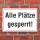 Schild Alle Plätze gesperrt Sportplatz Spielplatz Hinweisschild 3 mm Alu-Verbund