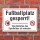 Schild Fußballplatz gesperrt betreten verboten Spielfeld betreten verboten Hinweisschild 3 mm Alu-Verbund