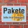 Schild Pakete bitte hier ablegen mit Bild Hinweisschild 3 mm Alu-Verbund
