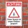 Schild Achtung dieser Bereich ist wegen Ölkäfern gesperrt Hinweisschild 3 mm Alu-Verbund