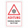 Schild Achtung Glatteisgefahr bei Frost Rutschgefahr Winter 3 mm Alu-Verbund 300 x 200 mm