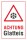Schild Achtung Glatteis Frost Eis Winter 3 mm Alu-Verbund