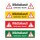 PVC Banner Achtung Wildtollwut Tollwut Forst Wald Wildtiere Plane mit Ösen