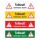 PVC Banner Achtung Tollwut Forst Wald Wildtiere Plane mit Ösen