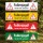 PVC Banner Achtung Fallenjagd Forst Wald Wildtiere Plane mit Ösen