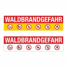 PVC Banner Waldbrandgefahr Rauchverbot Feuer Grillen...