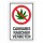Schild Cannabis rauchen verboten Hinweisschild 3 mm Alu-Verbund