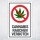 Schild Cannabis rauchen verboten Hinweisschild 3 mm Alu-Verbund