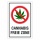 Schild Cannabis freie Zone Hinweisschild 3 mm Alu-Verbund 300 x 200 mm