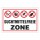 Schild Suchtmittelfreie Zone rauchen kiffen drogen alkohol Hinweisschild 3 mm Alu-Verbund 450 x 300 mm