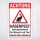 Schild Achtung Hasenpest Hochansteckend Hinweisschild Warnschild 3 mm Alu-Verbund 300 x 200 mm