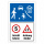 "Verkehrsberuhigter Bereich Schrittgeschwindigkeit" – Hochwertiges Sicherheitsschild für den Außenbereich 3 mm Alu-Verbund 450 x 300 mm