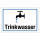 "Campingplatz Trinkwasser" – Hochwertiges Hinweisschild für den Außenbereich 3 mm Alu-Verbund 600 x 400 mm