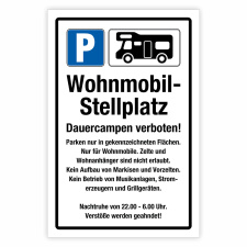 "Wohnmobilparkplatz Regeln" –...