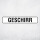 "GESCHIRR" – Hochwertiges Hinweisschild für den Außenbereich 52 x 11 cm