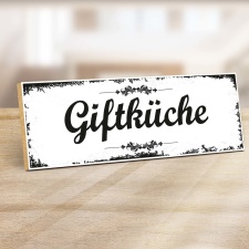 Holzschild "Giftküche" – Dekoschild...