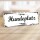 Holzschild "Hundeplatz" – Dekoschild aus Holz 30x10 cm