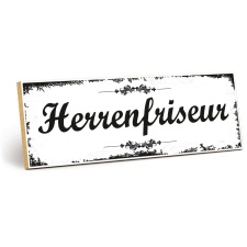 Holzschild "Herrenfriseur" – Dekoschild...