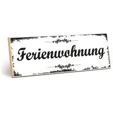 Holzschild "Ferienwohnung" – Dekoschild...