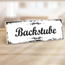 Holzschild "Backstube" – Dekoschild aus...