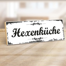 Holzschild "Hexenküche" – Dekoschild...