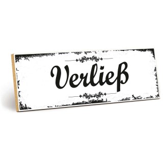 Holzschild "Verließ" – Dekoschild aus Holz 30x10 cm