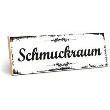 Holzschild "Schmuckraum" – Dekoschild aus...