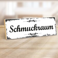 Holzschild "Schmuckraum" – Dekoschild aus...