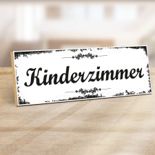 Holzschild "Kinderzimmer" – Dekoschild...