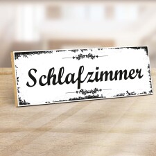 Holzschild "Schlafzimmer" – Dekoschild...