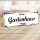 Holzschild "Gartenhaus" – Dekoschild aus Holz 30x10 cm