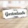Holzschild "Gartenlaube" – Dekoschild aus Holz 30x10 cm