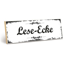 Holzschild "Lese-Ecke" – Dekoschild aus...