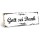 Holzschild "Gott sei Dank" – Dekoschild aus Holz 30x10 cm