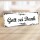 Holzschild "Gott sei Dank" – Dekoschild aus Holz 30x10 cm