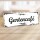 Holzschild "Gartencafé" – Dekoschild aus Holz 30x10 cm