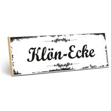 Holzschild "Klön-Ecke" – Dekoschild...