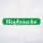 Straßenschild "Hopfenecke" – Hochwertiges Schild für den Außenbereich 52 x 11 cm