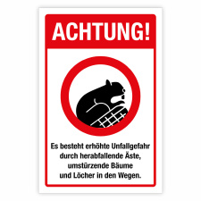 "Achtung! Erhöhte Unfallgefahr durch...