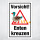 "Vorsicht! Enten kreuzen" – Hochwertiges Schild für den Außenbereich 3 mm Alu-Verbund 450 x 300 mm