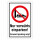 "Nur vorwärts einparken – Forward parking only" – Hochwertiges Schild für den Außenbereich 3 mm Alu-Verbund 300 x 200 mm