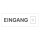 Schild "Eingang rechts"  –  Hochwertiges Hinweisschild im modernen Design für den Außenbereich 3 mm Alu-Verbund 30 x 10 cm