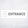 Schild "Entrance links"  –  Hochwertiges Hinweisschild im modernen Design für den Außenbereich 3 mm Alu-Verbund 30 x 10 cm